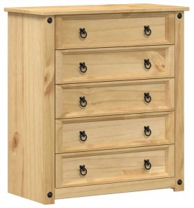 Klasyczna drewniana komoda z 5 szufladami – Foster 6X