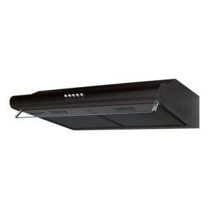 Okap kuchenny podszafkowy Berdsen BE-10-A – 50 cm, czarny, stal nierdzewna