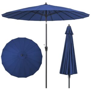 Parasol ogrodowy na balkon taras 265 cm – tkanina UV 50+, odporny na rdzę, regulowane nachylenie