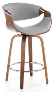 Hoker w stylu modern retro orzech + popielaty K4-N72