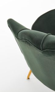 Fotel wypoczynkowy tapicerowany zielony Amorinito – elegancki design, komfortowy, idealny do salonu