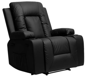 Czarny obrotowy fotel masujący S1-T85