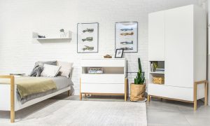 Elegancka Komoda Bruno 100 cm w Białym Macie – Idealna do Twojego Wnętrza