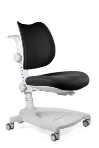 Fotel dziecięcy, materiałowy, ergonomiczny, Snoopy, szary