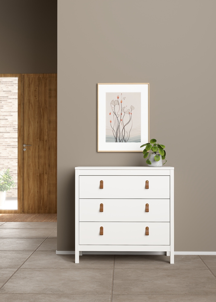 Komoda z szufladami biała mat 82 cm Madrid – nowoczesny design, funkcjonalne szuflady, elegancki wygląd