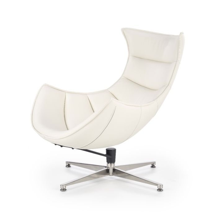 Fotel obrotowy ekoskóra biały Luxor – komfortowy, nowoczesny, ergonomiczny