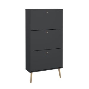 Szafka RTV biała / dąb mat 117 cm Bodo – elegancka i praktyczna, idealna do nowoczesnych wnętrz