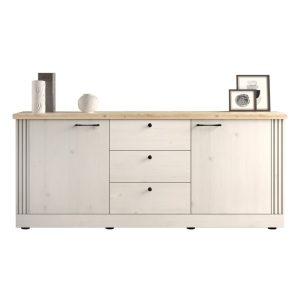 Komoda z szufladami i drzwiami dąb Meringa/dąb Cadiz mat 211 cm Avina – elegancka, funkcjonalna, pojemna