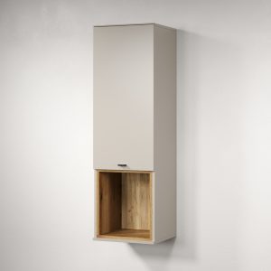 Szafka wisząca kaszmir / dąb mat 40 cm Avolo – nowoczesny design, funkcjonalność, materiał MDF