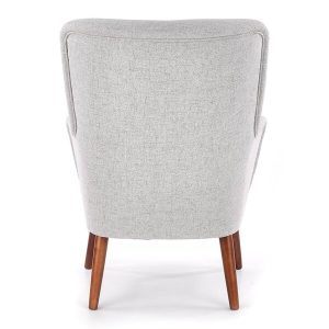 Fotel wypoczynkowy tapicerowany szary Bishop – elegancki design, komfort, trwały materiał