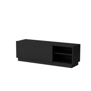 Szafka RTV czarna mat 150 cm Ardea – elegancki design, funkcjonalność, nowoczesny styl