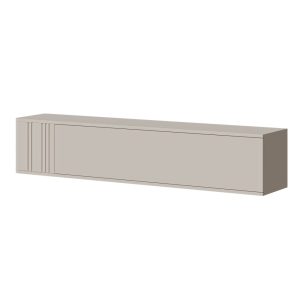 Szafka RTV wisząca kaszmir mat 150 cm Luvio – nowoczesny design, funkcjonalność, kolor kaszmir, materiał MDF