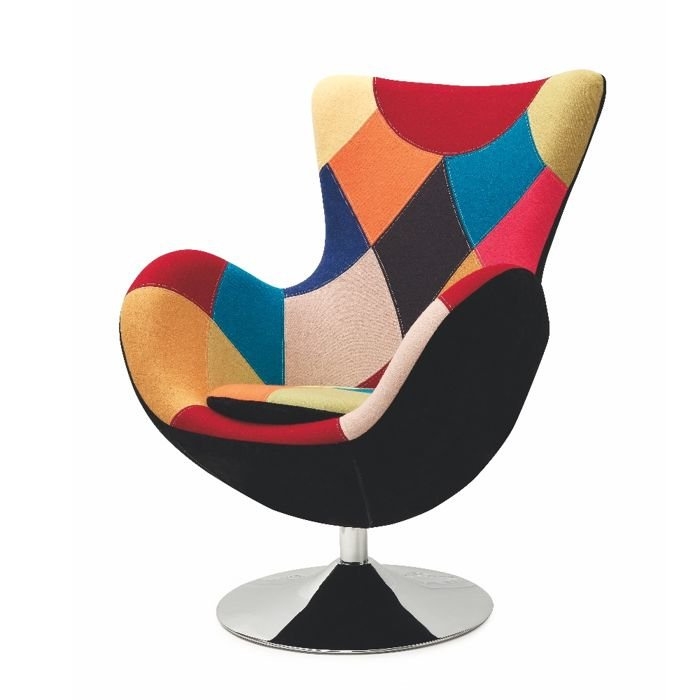 Fotel kubełkowy tapicerowany wielokolorowy Butterfly – nowoczesny design, wygoda, różnorodność kolorów