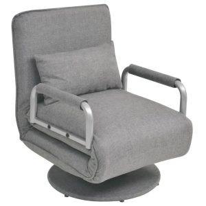 Jasnoszary fotel rozkładany L8-N59