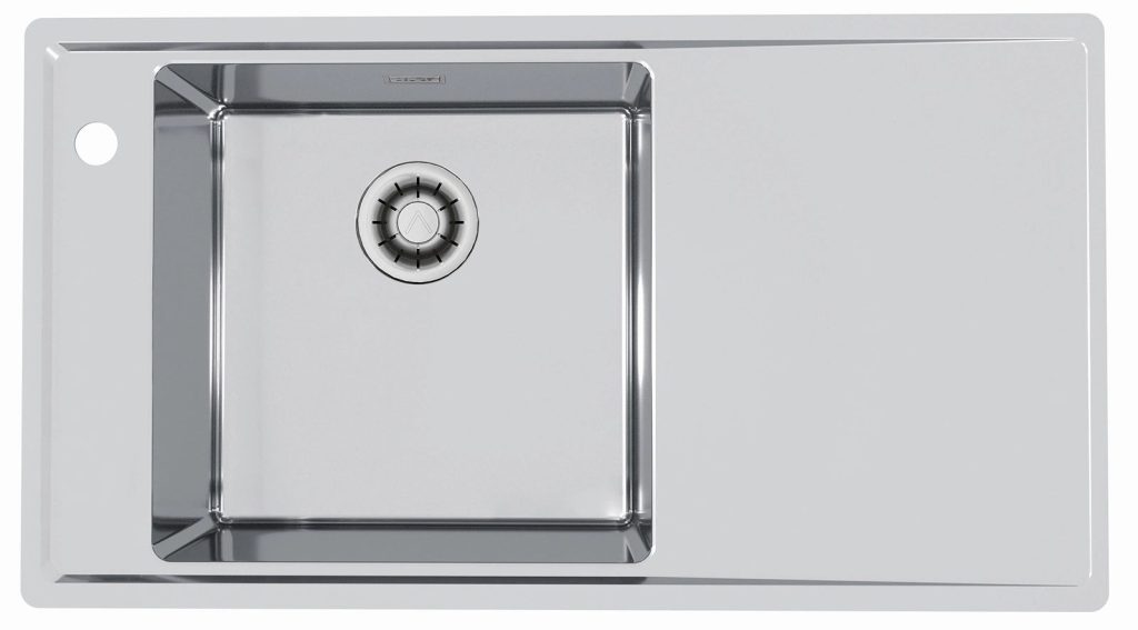 Alveus STRICTO 20 SAT QC L 860×472 zlew wpuszczany F/S + syfon Quick Close – nowoczesny design, funkcjonalność, łatwy w instalacji