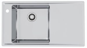 Alveus STRICTO 20 SAT QC L 860×472 zlew wpuszczany F/S + syfon Quick Close – nowoczesny design, funkcjonalność, łatwy w instalacji