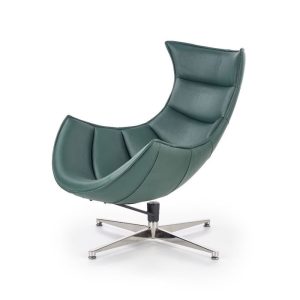 Fotel obrotowy ekoskóra zielony Luxor – wygodny, nowoczesny, ergonomiczny, w kolorze zielonym, z ekoskóry