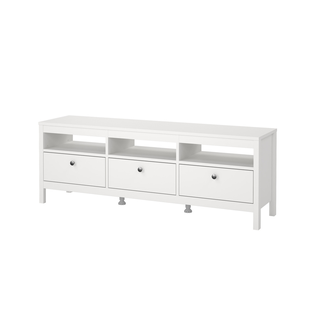 Szafka RTV biała mat 151 cm Madrid – elegancki design, funkcjonalność, wysoka jakość