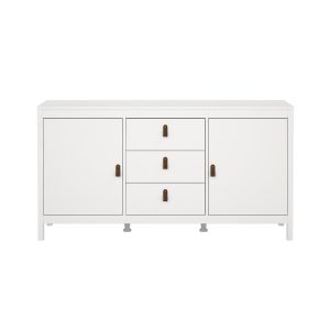 Komoda z szufladami i drzwiami biała mat 151 cm Madrid – elegancki design, praktyczne rozwiązania, wysoka jakość
