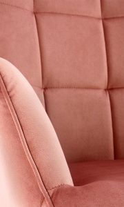Fotel wypoczynkowy tapicerowany rożowy Castel 2 – stylowy design, komfort, elegancki kolor