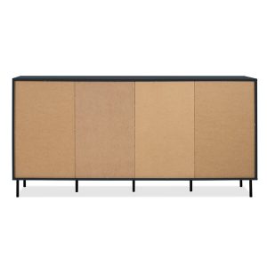 Komoda z drzwiami granatowa mat 180 cm Caracas – nowoczesny design, funkcjonalność, elegancki kolor