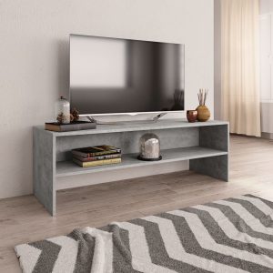 vidaXL Szafka pod TV, betonowy szary, 120x40x40 cm
