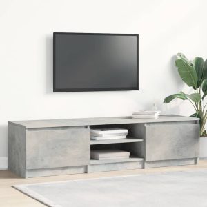 vidaXL Szafka pod TV, betonowy szary, 140x40x35,5 cm