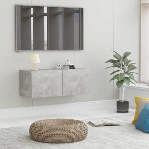 vidaXL Szafka pod TV, szarość betonu, 80x30x30 cm