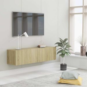 vidaXL Szafka pod telewizor, dąb sonoma, 120x30x30 cm