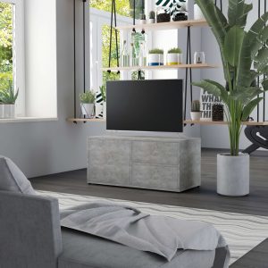 vidaXL Szafka pod telewizor, szarość betonu, 80x34x36 cm