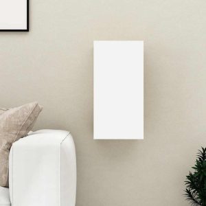 vidaXL Szafka TV, biała, 30,5x30x60 cm, materiał drewnopochodny