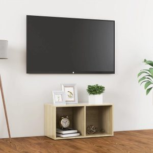 vidaXL Szafka pod TV, dąb sonoma, 72x35x36,5 cm