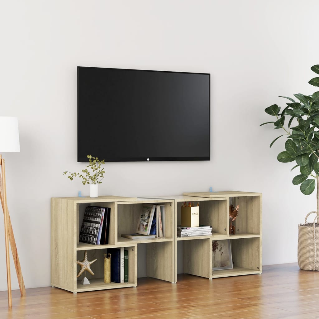 vidaXL Szafka pod telewizor, dąb sonoma, 104x30x52 cm