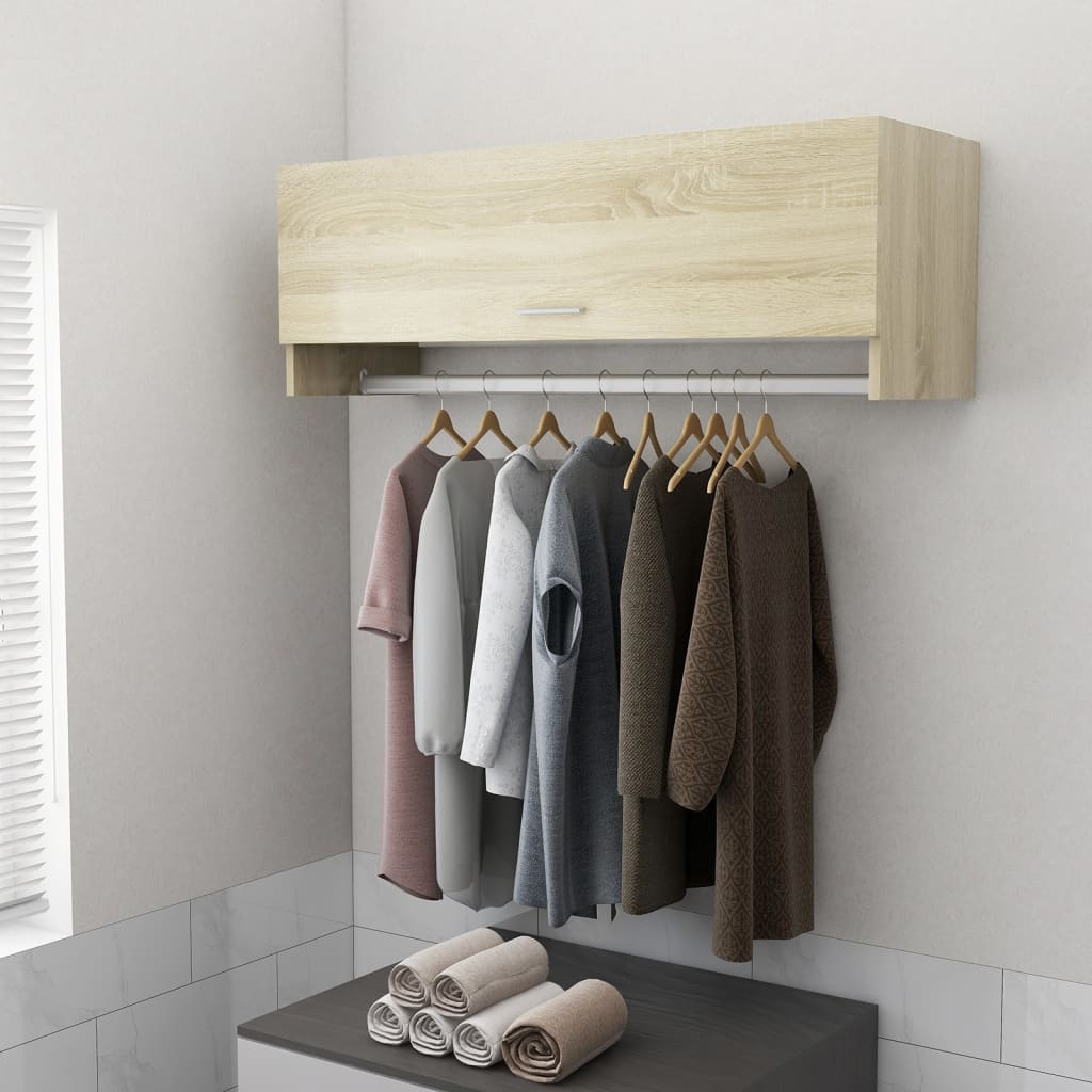 vidaXL Szafka, dąb sonoma, 100×32,5×35 cm, materiał drewnopochodny