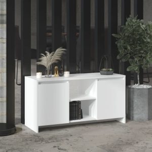 vidaXL Szafka pod TV, biała, 102×37,5×52,5 cm, materiał drewnopochodny