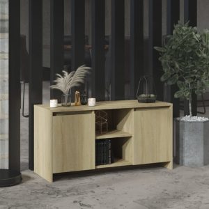 vidaXL Szafka pod TV, dąb sonoma, 102×37,5×52,5 cm