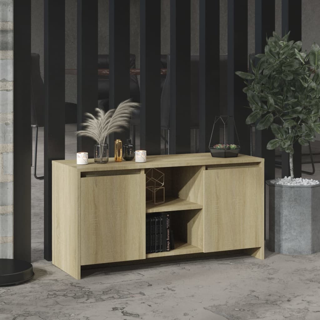 vidaXL Szafka pod TV, dąb sonoma, 102×37,5×52,5 cm