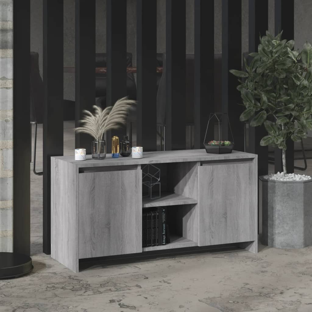 vidaXL Szafka pod TV, szary dąb sonoma, 102×37,5×52,5 cm