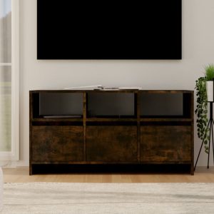 vidaXL Szafka pod TV, przydymiony dąb, 102×37,5×52,5 cm