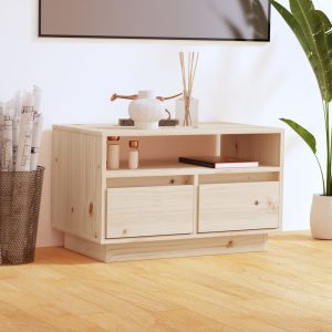 vidaXL Szafka pod telewizor, 60x35x37 cm, lite drewno sosnowe
