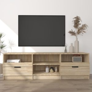 vidaXL Szafka pod telewizor, dąb sonoma, 150×33,5×45 cm