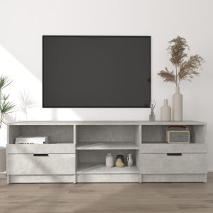vidaXL Szafka pod telewizor, szarość betonu, 150×33,5×45 cm