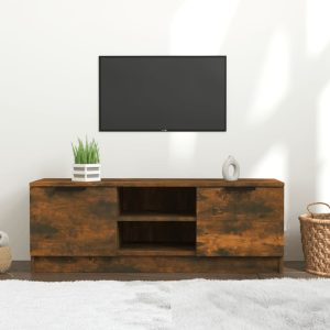 vidaXL Szafka pod TV, przydymiony dąb, 197x35x52 cm