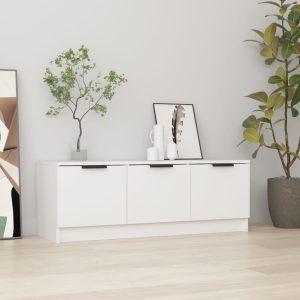 vidaXL Szafka pod telewizor, biała, 102x35x36,5 cm