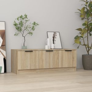 vidaXL Szafka pod telewizor, dąb sonoma, 102x35x36,5 cm