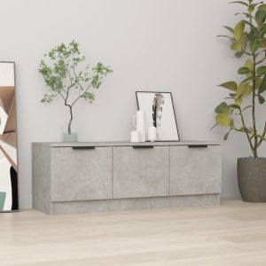 vidaXL Szafka pod telewizor, szarość betonu, 102x35x36,5 cm