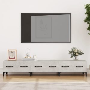 vidaXL Szafka pod TV, szarość betonu, 150×34,5×30 cm