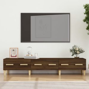 vidaXL Szafka pod telewizor, brązowy dąb, 150×34,5×30 cm