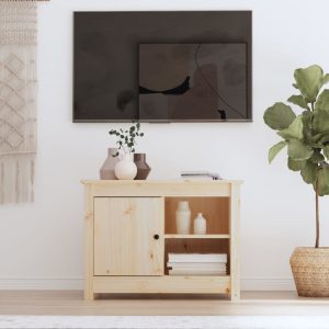 vidaXL Szafka pod telewizor, 70×36,5×52 cm, lite drewno sosnowe