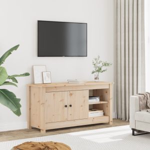 vidaXL Szafka pod telewizor, 103×36,5×52 cm, lite drewno sosnowe